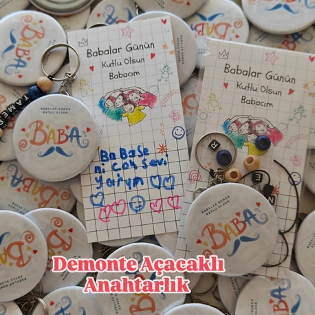 İsme Özel Demonte Açacaklı Anahtarlık 