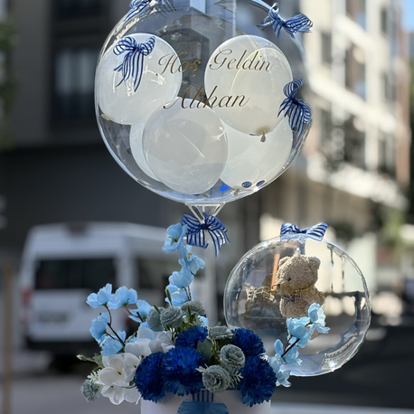 Premıum balon kutusu  Mavi