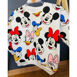 zara model disney sweatshirt