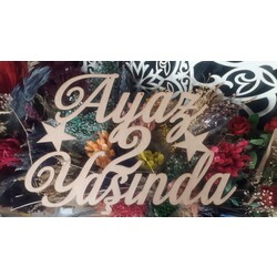 ahsap tag yazisi