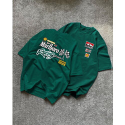 Marlboro baskılı Yeşil OVERSIZE T-shirt