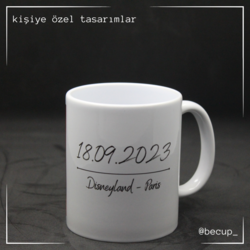 Kişiye Özel Tasarımlı Kupa Bardak