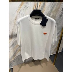 Prada Beyaz Turuncu Amblem Tshirt