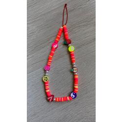 Fosforlu Fimo Boncuklu Telefon Charmı
