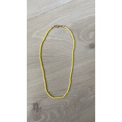 Sarı Boncuklu Kolye