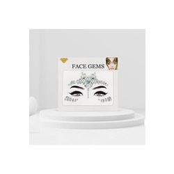 Kendinden Yapışkanlı Parlak Kristal Yüz Taşı Face Sticker