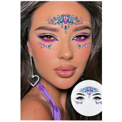 Mermaid Kendinden Yapışkanlı Kristal Yüz Taşı Renkli Face Sticker