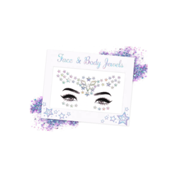 Holografik Yıldız Yüz Ve Vücut Taşı Face Gems