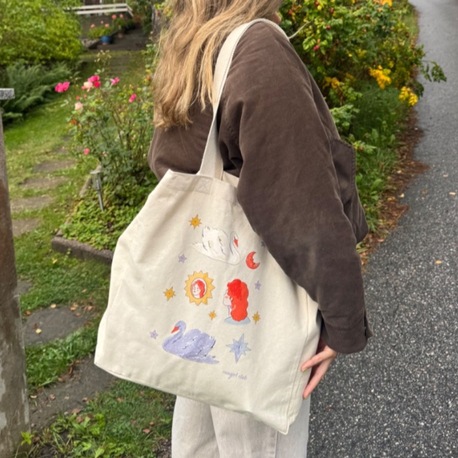 Swan Diaries Tote Bag (Sticker Hediyeli) 