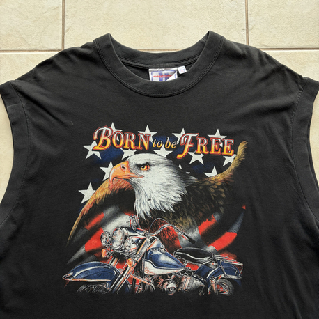 90’s Born To Be Free Chopper Tank Top XL