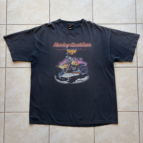 90’s Faded Harley Davidson Cafe Tee XL-XXL
