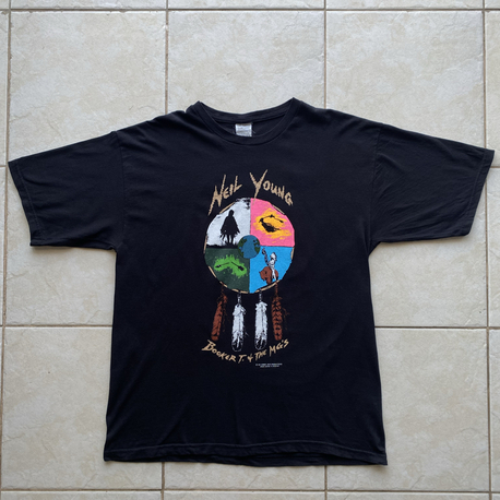 1993 Neil Young European Tour Tee Large