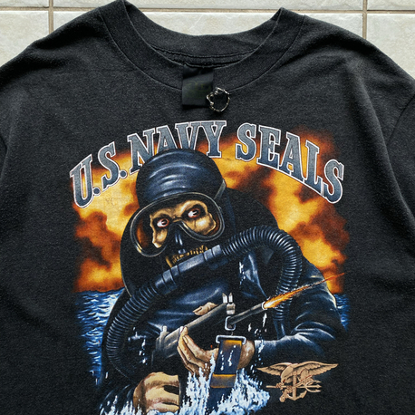 1989 3D Emblem Navy Seals Tee Large