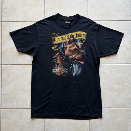 1991 Harley Davidson 3D Emblem Tee Large