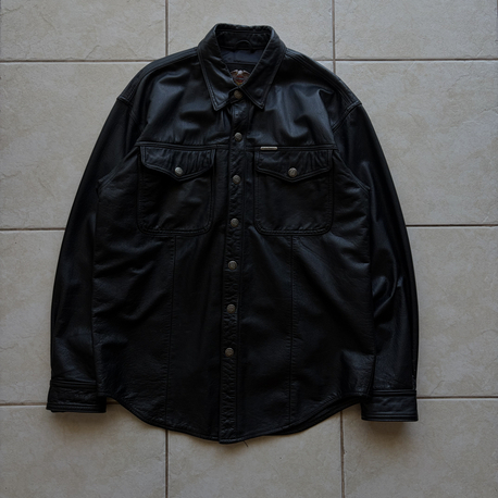 Harley Davidson Leather Shirt M-L