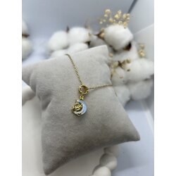 Atlı Ay Gold Çelik Kolye