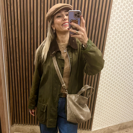 Süet Biscuit Hasır City Bag