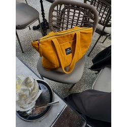 Verona Safran Velvet Nubuk Dokulu Shopper