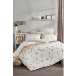 Soft Dreams Serisi | Floral Çift Kişilik Pamuklu Desenli Nevresim Takımı | Lastikli Çarşafl