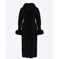 Original Fur Cardigan Noir