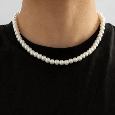 UNISEX CAM İNCİ KOLYE