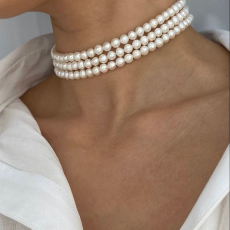 3 Sıra İnci Choker