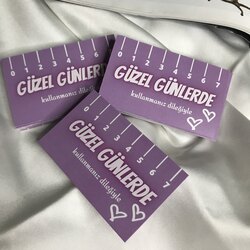 Çift Taraflı Güzel Günlerde Kullanın Kartı - 8.2x5 cm Kart -  50 adet