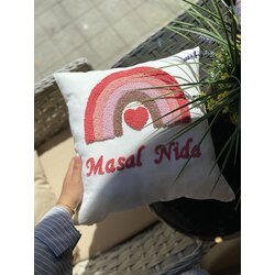 Gökkuşağı kırlent kılıfı