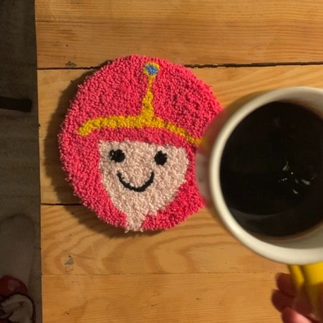 Adventure time ciklet bardak altlığı