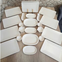 25 parça 12 kişilik kahvaltı ve sunum seti