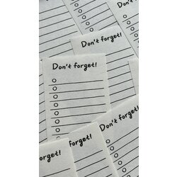 Don't Forget!!!