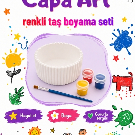 Dekoratif kase boyama seti 