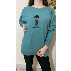 ORJ.MARKA NAKIŞLI SWEATSHIRT 