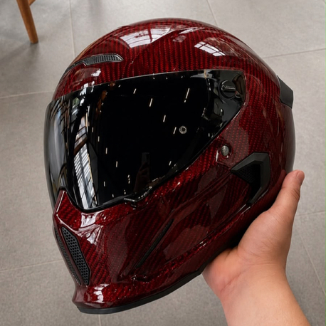 Ruroc Atlas 4.0 Ruby Carbon