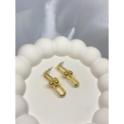 Blanca Tifany Gold Zincir küpe 