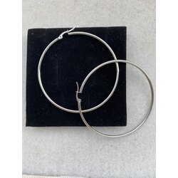 gümüş halka küpe 8cm 
