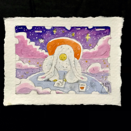 Rabbit painter