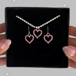Pink heart su yolu set