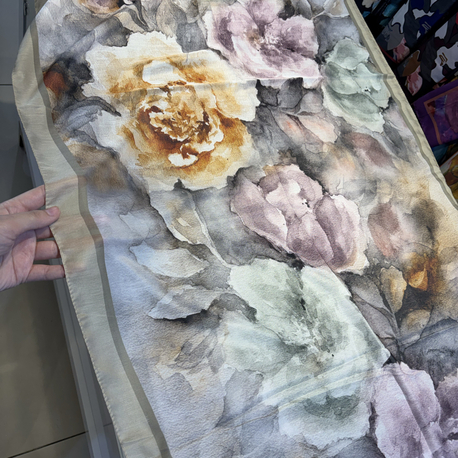 FLOWERS SOFT ŞAL SARI