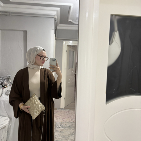 KAHVE ABAYA x SEÇTİĞİN İMANNOOR ŞAL