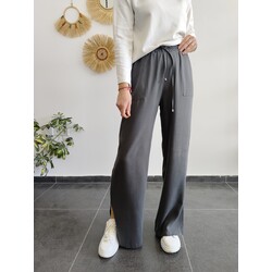 KÜL GRİ TENCEL BOL PAÇA PANTOLON 