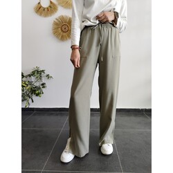 KÜF YEŞİLİ TENCEL BOL PAÇA PANTOLON