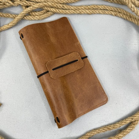 Traveler's Notebooks Cover - Seyahat Defterleri Kılıfı - Taba/Regular