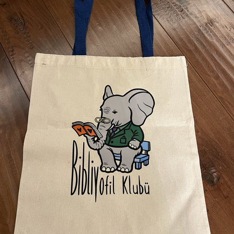 Bibliyofil klubü bez çanta 