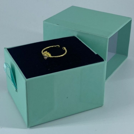 Gold Güneş Yüzük | 925 Ayar Gümüş