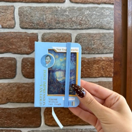 3 boyutlu Van Gogh mini defter 