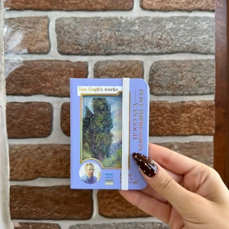 3 boyutlu Van Gogh mini defter 