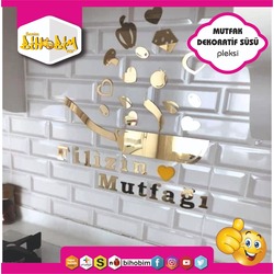 Kişiye Özel Tasarım Dekoratif Pleksi Ayna MUTFAK SÜSÜ