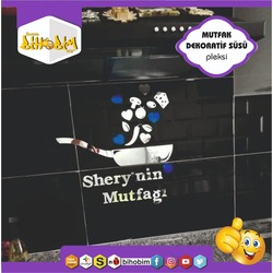 Kişiye Özel Tasarım Dekoratif Pleksi Ayna MUTFAK SÜSÜ