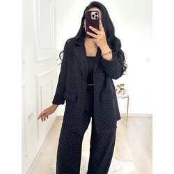 Taşlı Blazer Takım